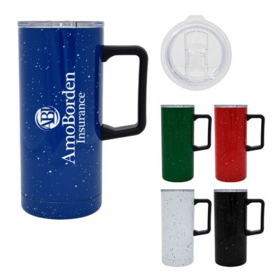 17 Oz. Speckled Stainless Steel Travel Tumbler