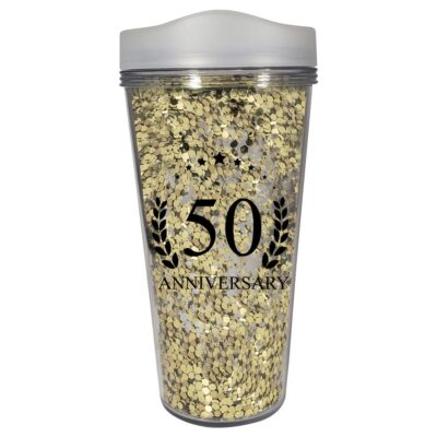 17 Oz. Glamour Glitter Tumbler- Made in the USA
