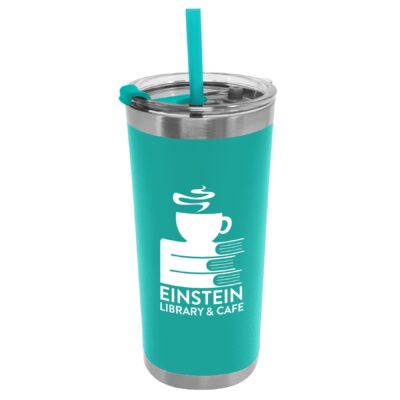 18 Oz. Stainless Steel Tumbler With Flip Seal Sip Lid And Straw-1
