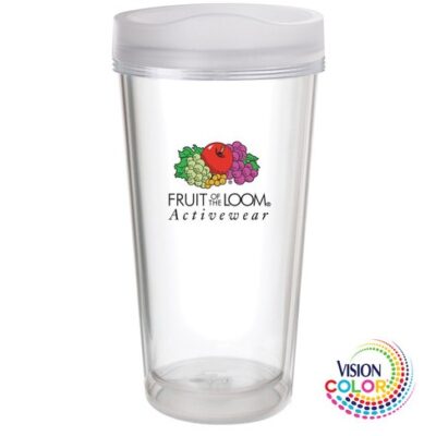 16 Oz. ThermalClear Tumbler w/ Full Color Digital Imprint Made in the USA-1