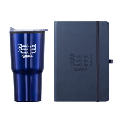 Eccolo® Cool Journall/Bexley Tumbler Gift Set - Blue