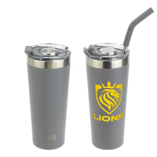 NAYAD® Trouper 22 oz Stainless Double-wall Tumbler with Straw-4