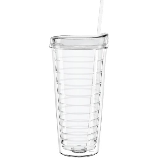 22 oz Made In The USA Tumbler w/ Lid & Straw-2
