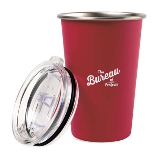 Arlo Classics Stainless Steel Travel Tumbler - 14 Oz. - Red-3