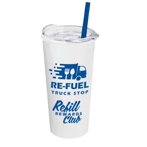 18 oz. Travel Tumbler with Clear Slide Lid and Straw-3