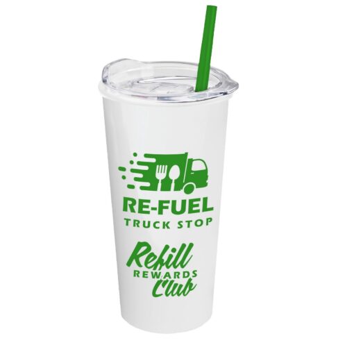 18 oz. Travel Tumbler with Clear Slide Lid and Straw-4
