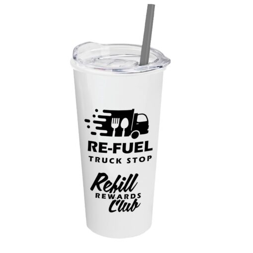 18 oz. Travel Tumbler with Clear Slide Lid and Straw-7