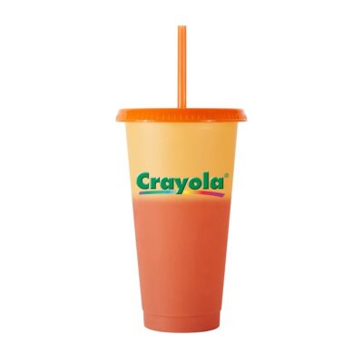 24 Oz. Color Changing Tumbler w/Lid And Straw-1