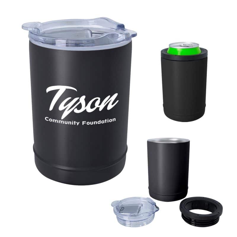 Custom 2-in-1 Copper Insulated Beverage Holder And Tumbler - 1