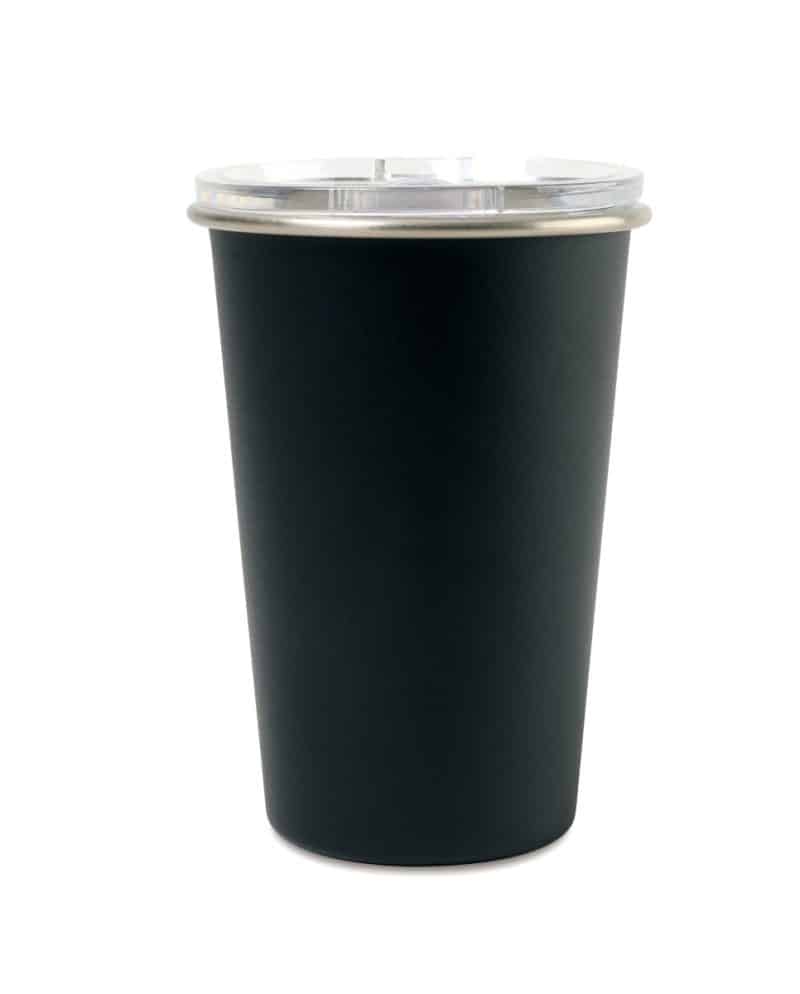 Custom Arlo Classics Stainless Steel Travel Tumbler - 14 Oz. - Black - 1
