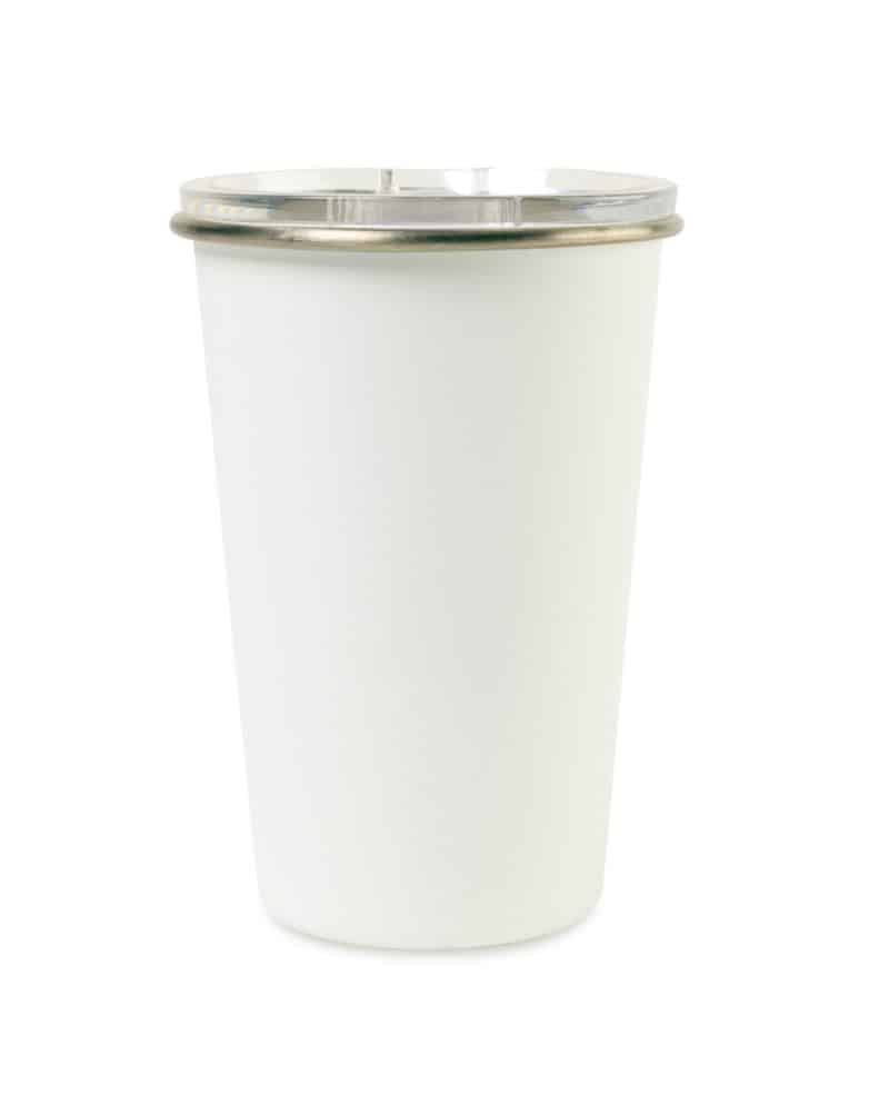 Custom Arlo Classics Stainless Steel Travel Tumbler - 14 Oz. - White - 1