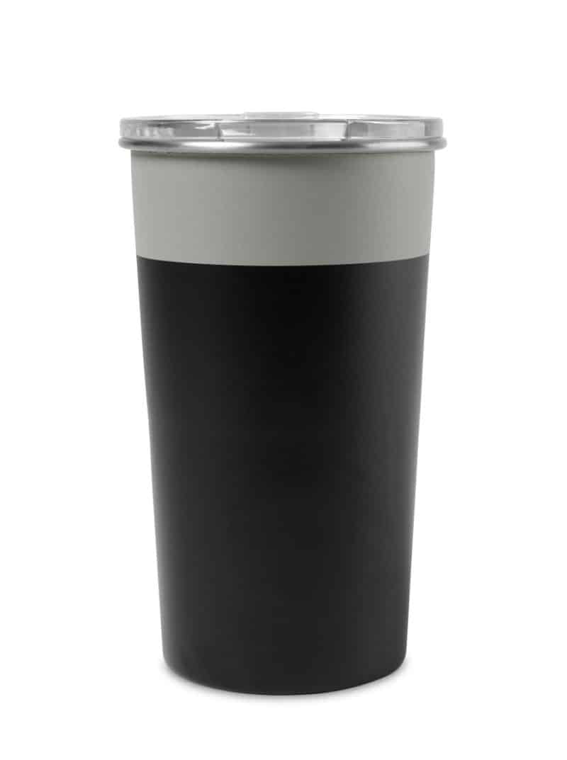Custom Arlo Colorblock Stainless Steel Tumbler - 20 Oz. - Warm Grey-Black - 1