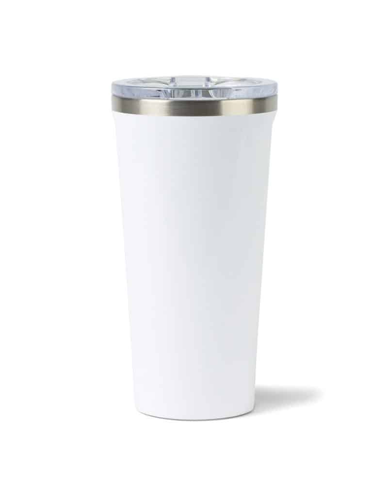 Custom CORKCICLE® Tumbler - 16 Oz. - Gloss White - 1