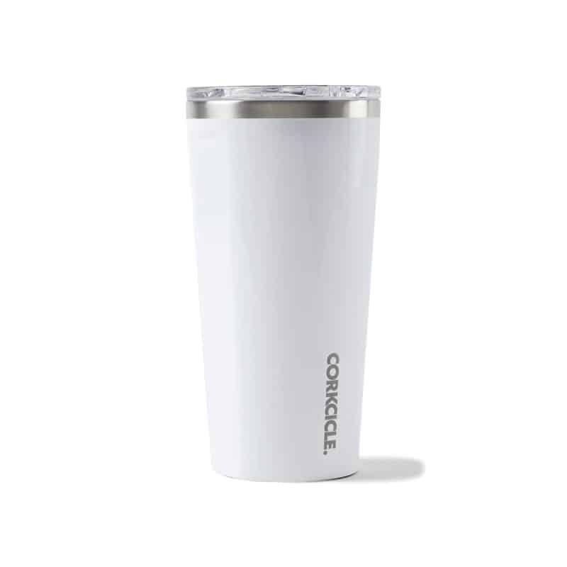 Custom CORKCICLE® Tumbler - 16 Oz. - Gloss White - 4