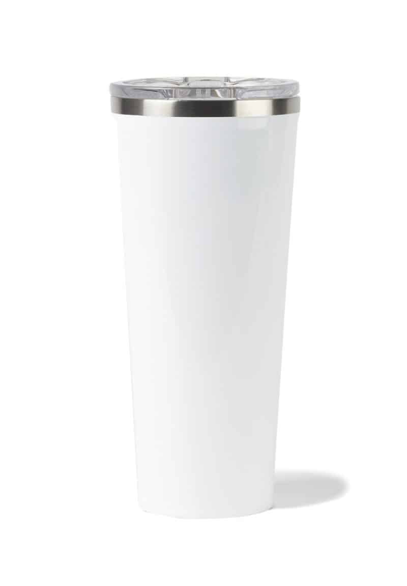Custom CORKCICLE® Tumbler 24 Oz. - Gloss White - 1