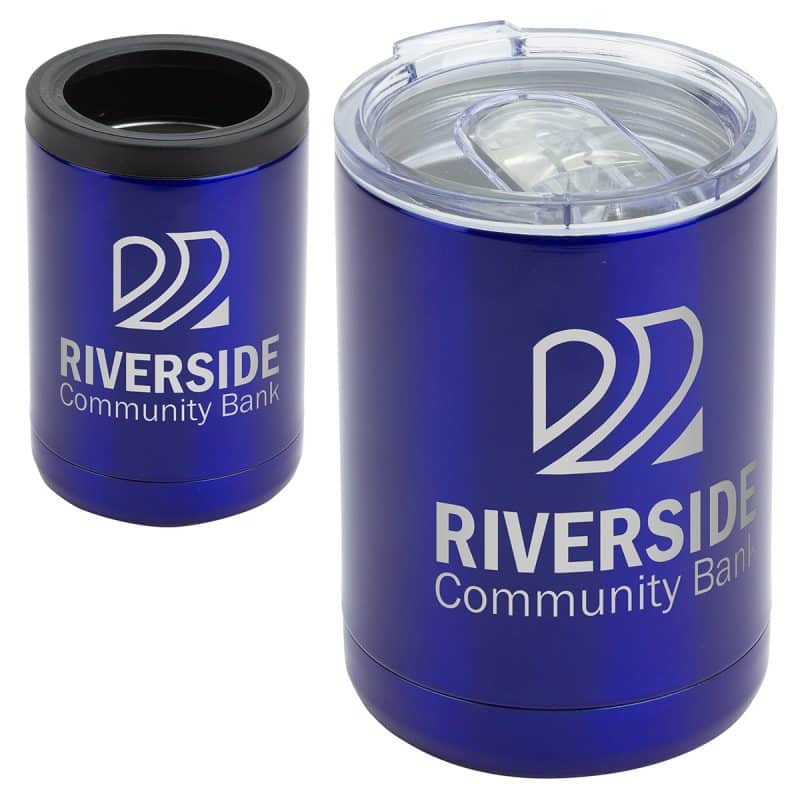 Custom Coventry 12 oz Vacuum Insulated Stainless Steel Tumbler + Can Cooler - 4