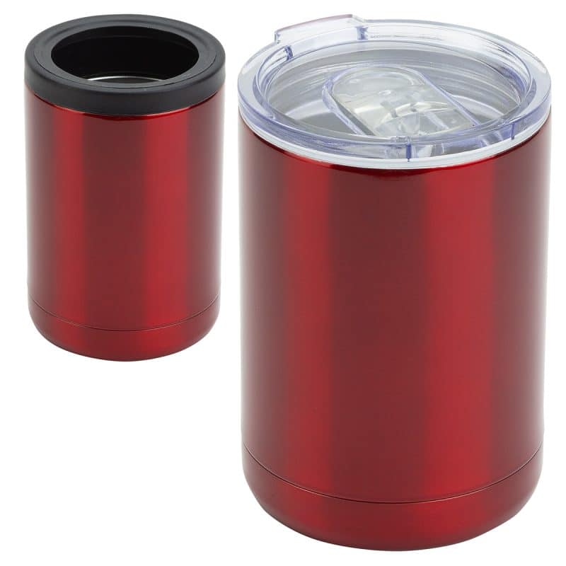 Custom Coventry 12 oz Vacuum Insulated Stainless Steel Tumbler + Can Cooler - 7