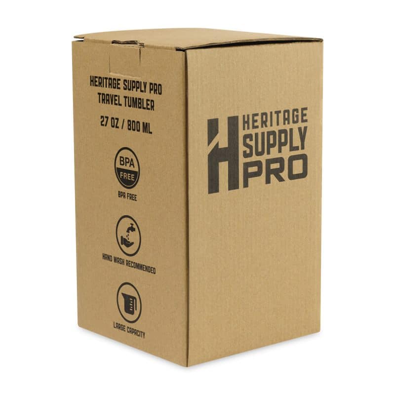 Custom Heritage Supply Pro Travel Tumbler - 27 Oz. - Black - 4