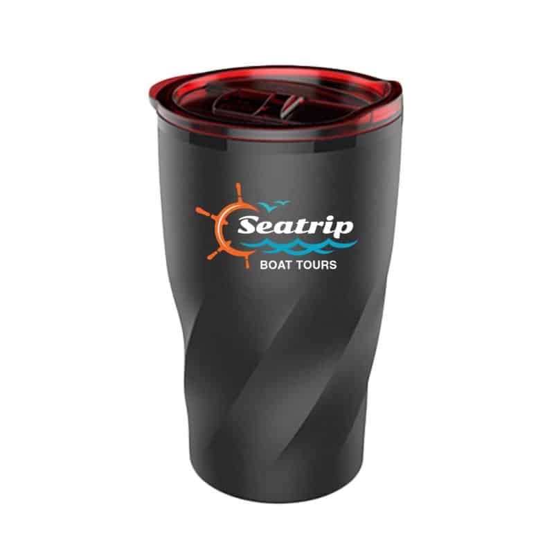Custom JORNIKOLOR 14 Oz. Stainless Steel Twisting Tumbler w/Lid - 6