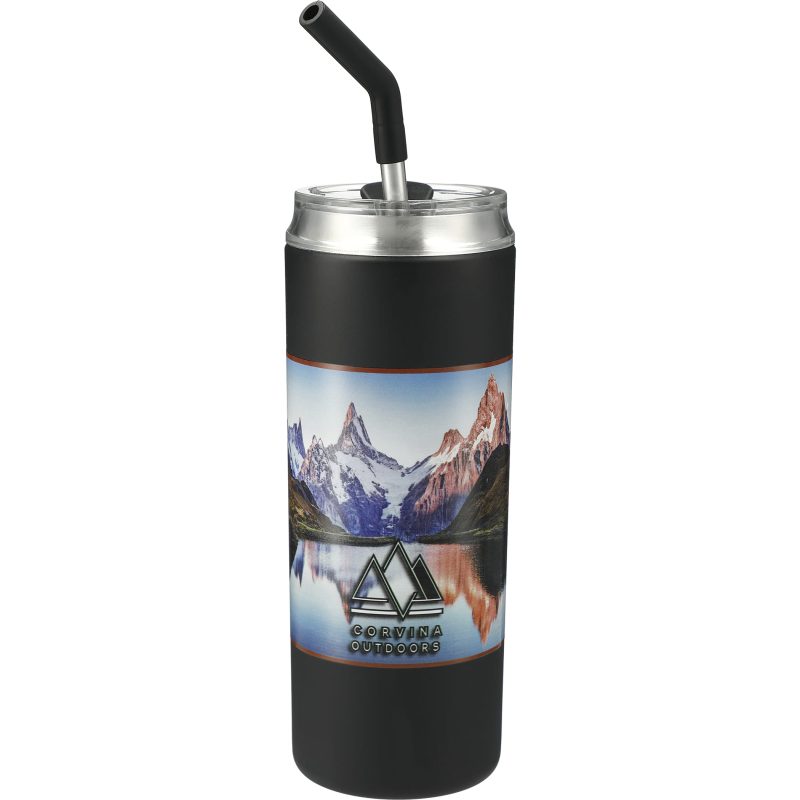 Custom Marka Copper Vac Tumbler w/ SS straw 20oz - 3