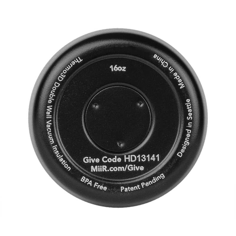 Custom MiiR® Vacuum Insulated Tumbler - 16 Oz. - Black Powder - 4