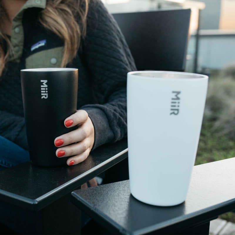 Custom MiiR® Vacuum Insulated Tumbler - 16 Oz. - White Powder - 6
