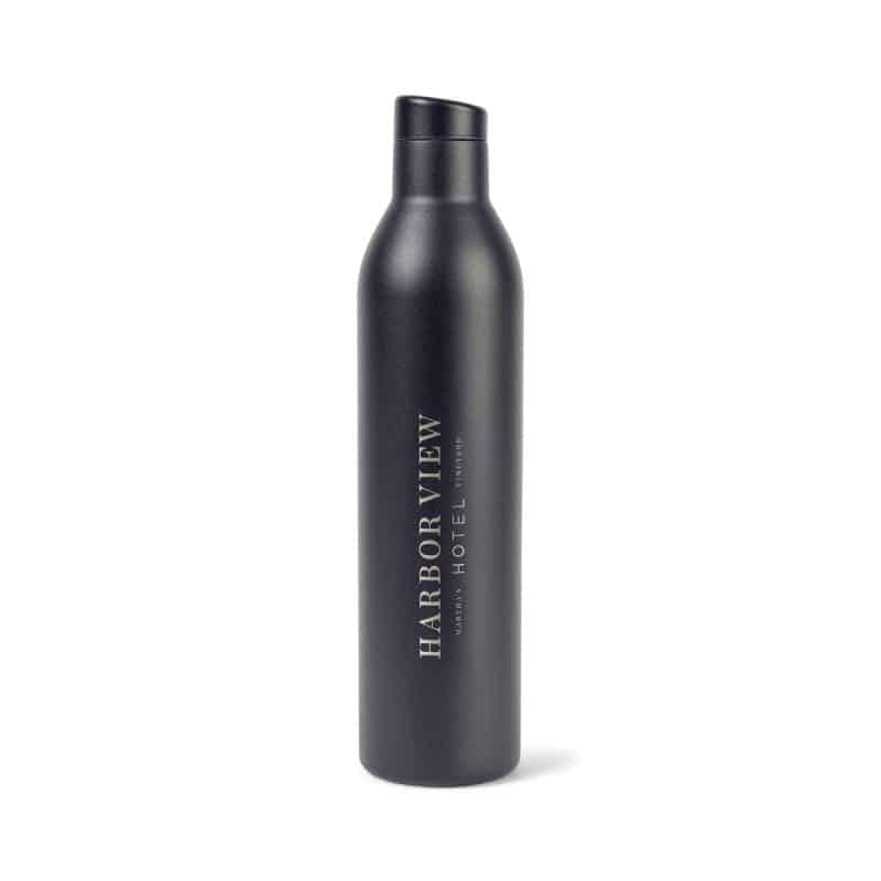 Custom MiiR® Wine Bottle & Tumbler Gift Set - Black Powder - 3