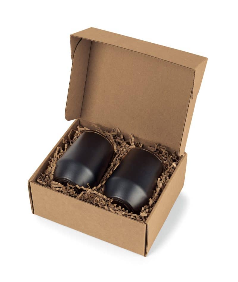 Custom MiiR® Wine Tumbler Gift Set - Black Powder - 1