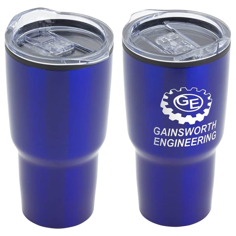 Custom Odyssey 30 oz Stainless Steel/Polypropylene Travel Tumbler - 4