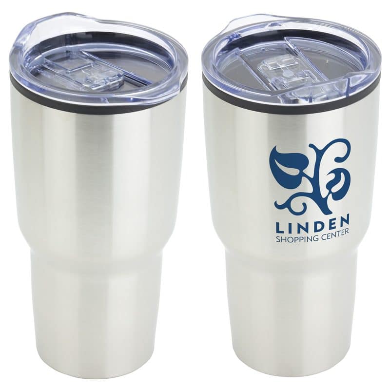 Custom Odyssey 30 oz Stainless Steel/Polypropylene Travel Tumbler - 6