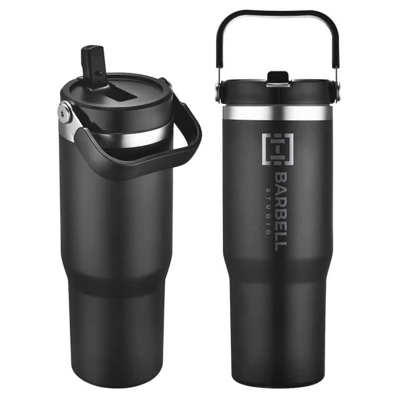 Custom Tollara 30 oz Vacuum Insulated Tumbler with Flip Top Spout - 2