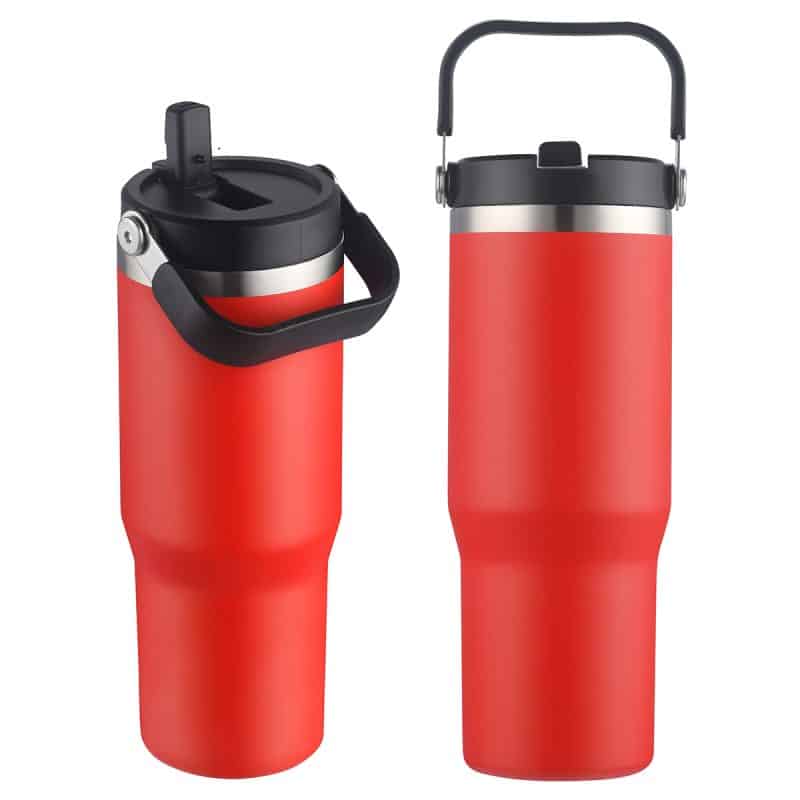 Custom Tollara 30 oz Vacuum Insulated Tumbler with Flip Top Spout - 9