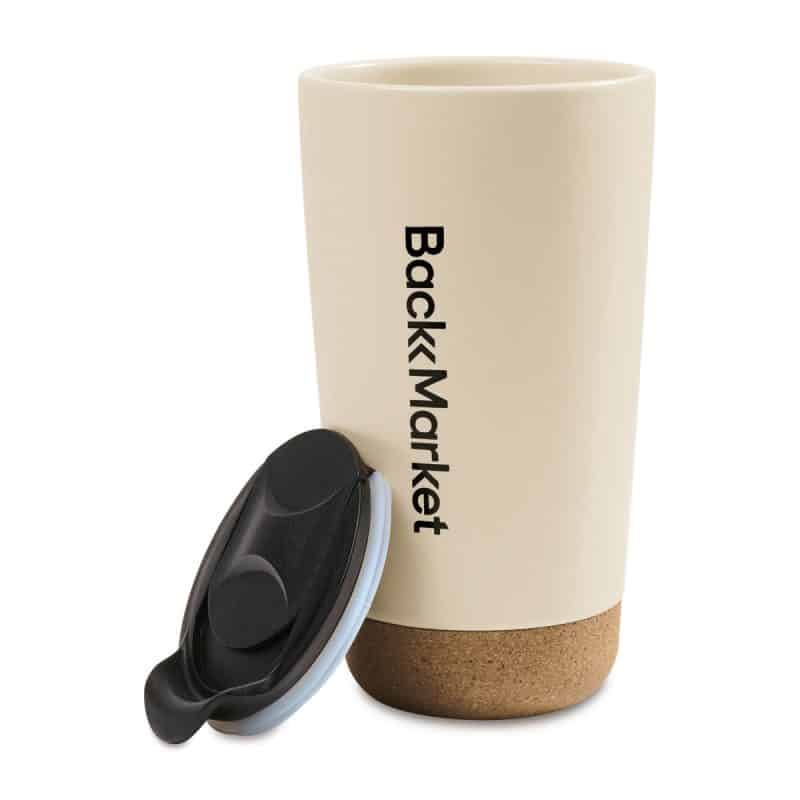 Custom Valo Ceramic Tumbler - 16 Oz. - Bone - 4