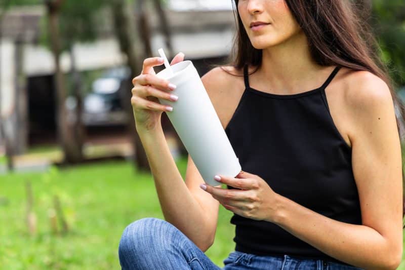 Custom 18 oz Slique Recycled Tumbler - 2