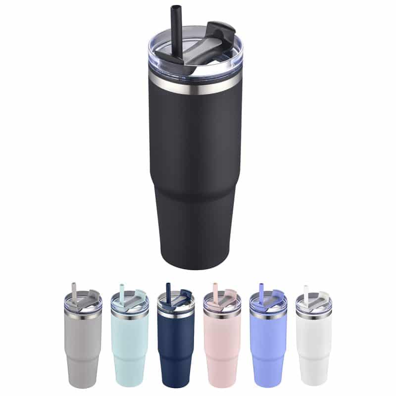 Custom Monza 30 oz Stainless Steel/Polypropylene Tumbler - 1
