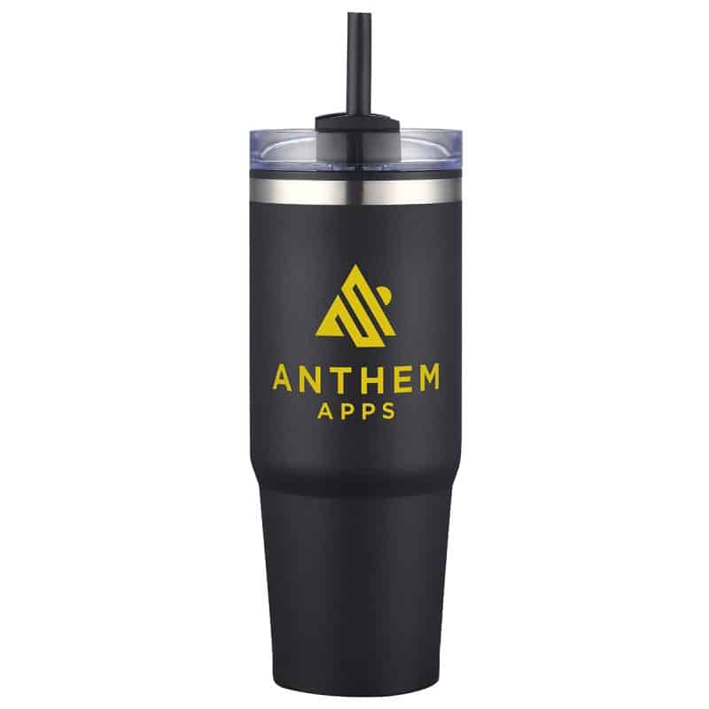Custom Monza 30 oz Stainless Steel/Polypropylene Tumbler - 2