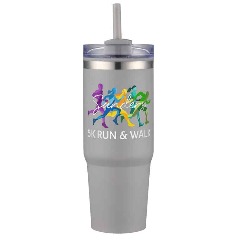 Custom Monza 30 oz Stainless Steel/Polypropylene Tumbler - 4