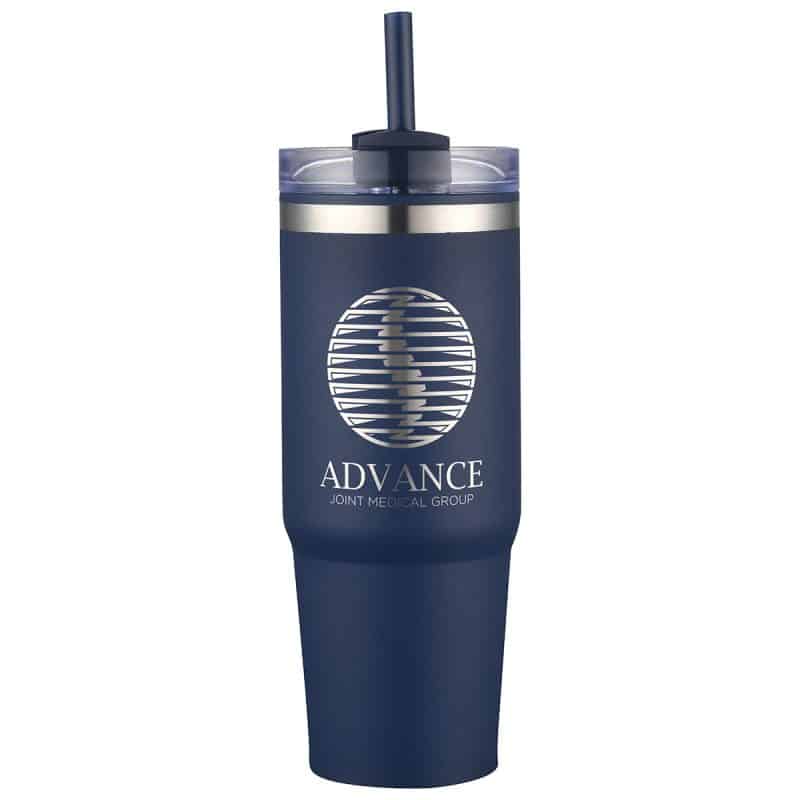 Custom Monza 30 oz Stainless Steel/Polypropylene Tumbler - 8