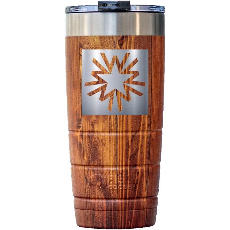 Custom 22oz Leakproof Bison Tumbler - Stainless Steel - Woodgrain - Custom - 5