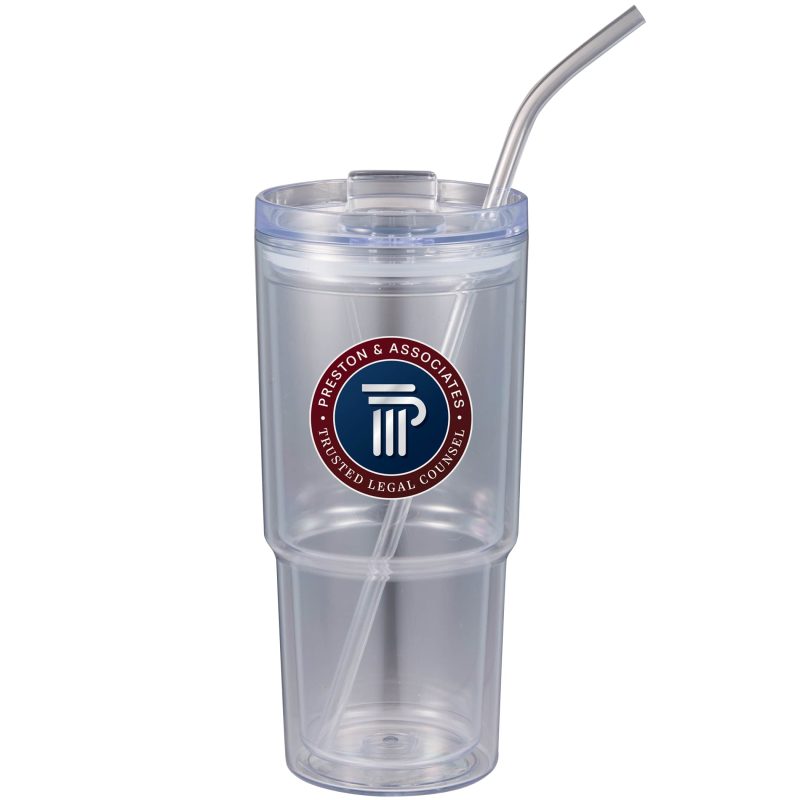 Custom Mia Recycled Acrylic Tumbler 24oz - 5