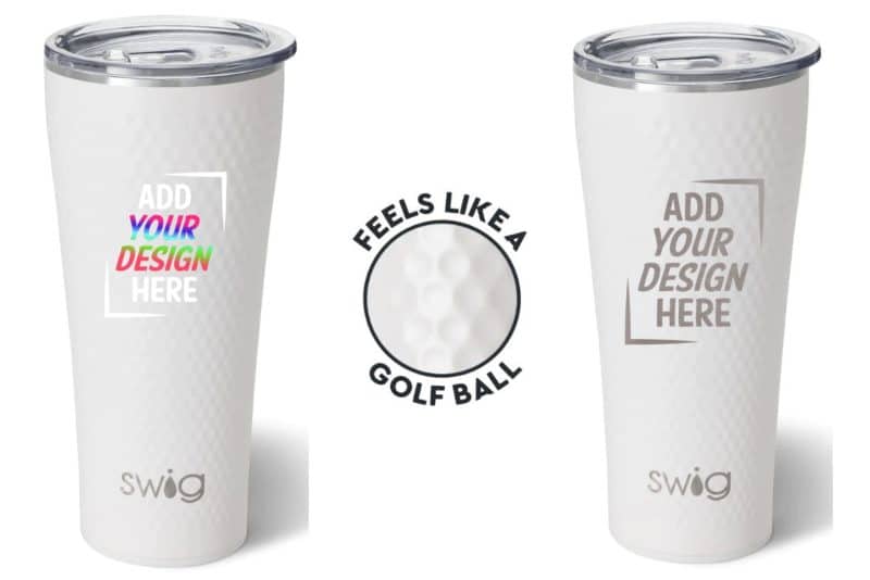Custom Swig Life 32 Oz. Golf Ball Tumbler