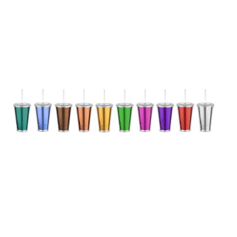 Custom 16 oz Slurpy Metallic Tumbler - 1