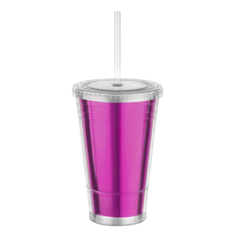 Custom 16 oz Slurpy Metallic Tumbler - 9