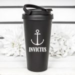 Custom 17 Oz. Laser Engraved Travel Coffee Tumblers With Handle