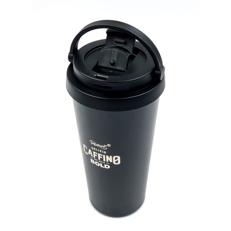 Custom 17 Oz. Laser Engraved Travel Coffee Tumblers With Handle - 2