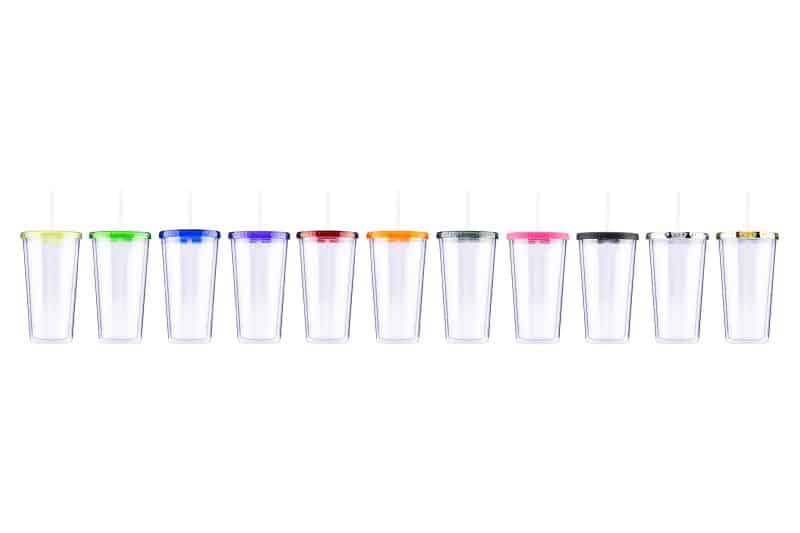 Custom 20 oz Venti Slurpy Clear with Solid Lid Tumbler - 1