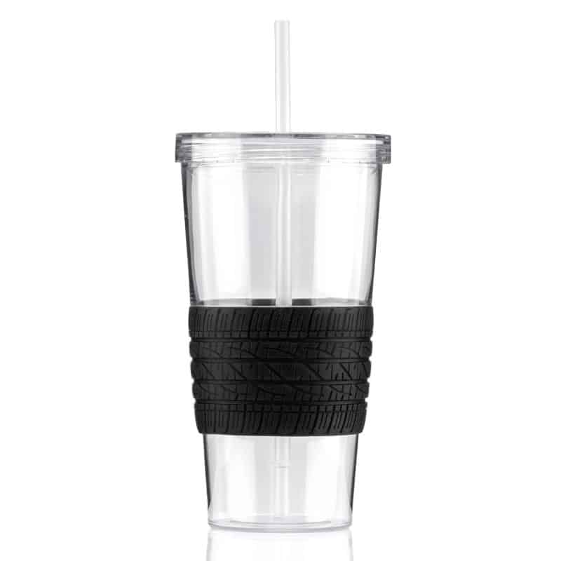 Custom 24 oz Burpy Tire Tumbler