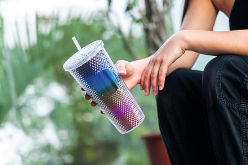 Custom 24 oz Bux Metallic Recycled Tumbler - 2