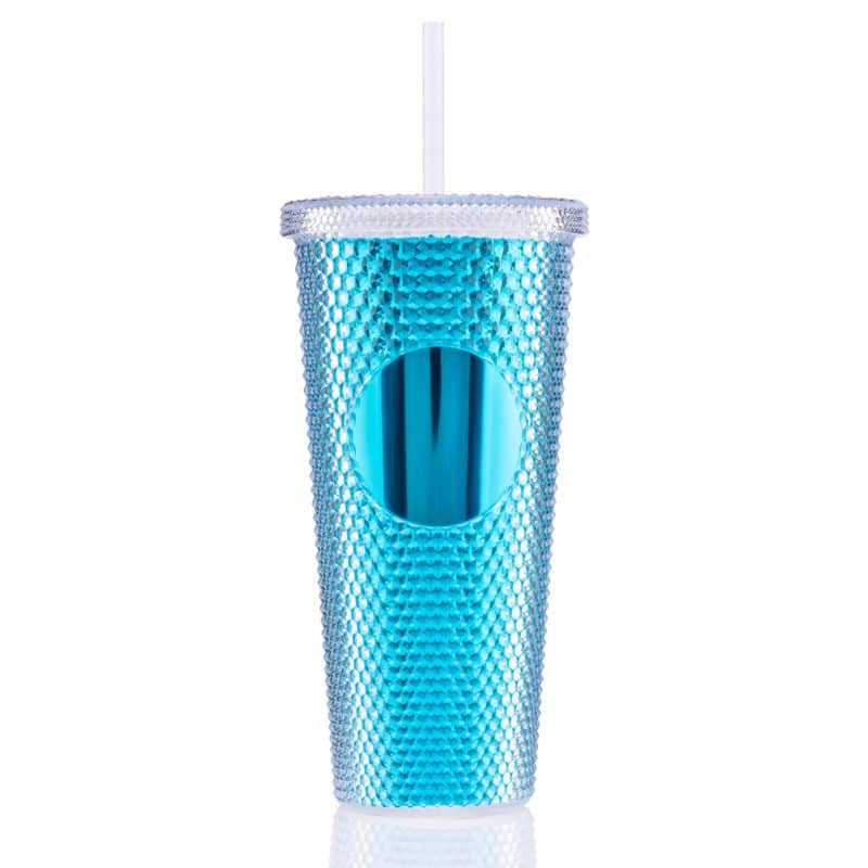Custom 24 oz Bux Metallic Recycled Tumbler - 6