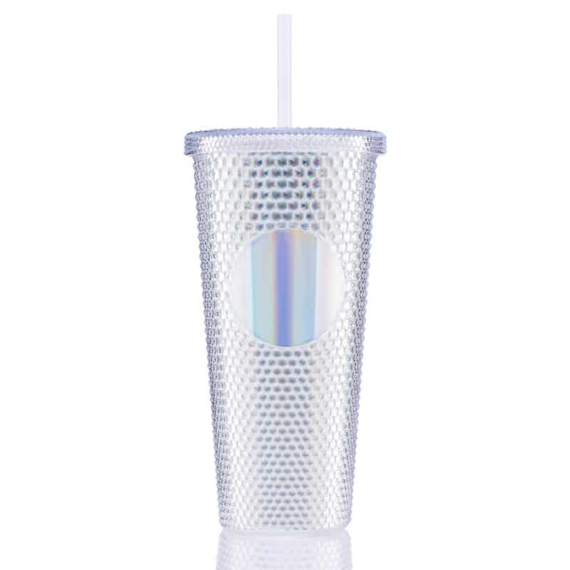 Custom 24 oz Bux Metallic Recycled Tumbler - 7